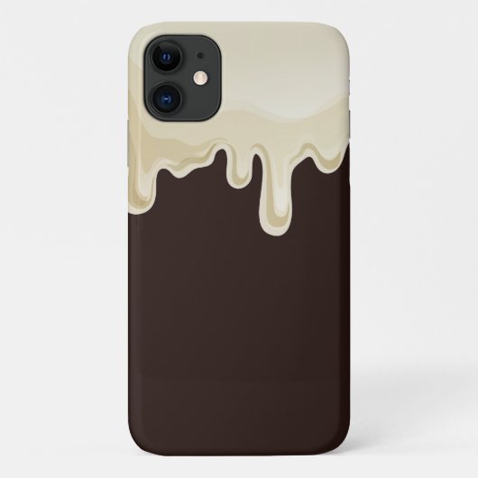 Witte chocolade op donkere chocolade bruin Case-Mate iPhone case (Achterkant)