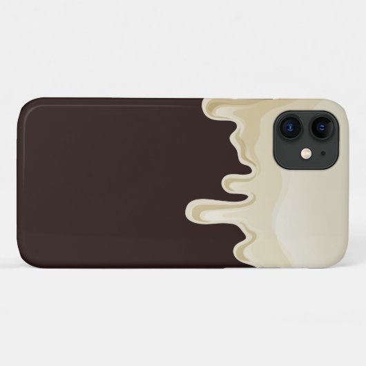 Witte chocolade op donkere chocolade bruin Case-Mate iPhone case (Achterkant (horizontaal))