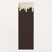 Witte chocolade op donkere chocolade bruin yogamat (Voorkant)
