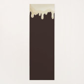 Witte chocolade op donkere chocolade bruin yogamat (Achterkant)