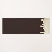 Witte chocolade op donkere chocolade bruin yogamat (Voorkant (horizontaal))