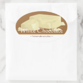  witte chocolade ovale Stickers (Tas)
