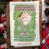 Witte chocolade pepermunt martini cocktail recept theedoek