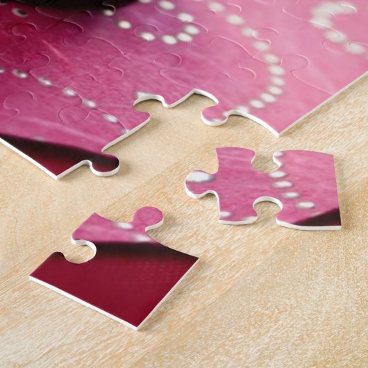 Witte chocolademousse dessert legpuzzel (Zijkant)