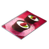 Witte chocolademousse dessert notitieboek (Linkerzijde)