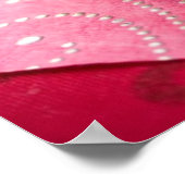 Witte chocolademousse dessert poster (Hoek)