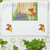 Witte christelijke keukendoek theedoek (Gevouwen)