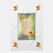 Witte christelijke keukendoek theedoek (Verticaal)