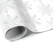 WITTE CHRISTMAS / Gift Wrapping Paper White Cadeaupapier (Rol Hoek)