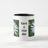 Witte chrysanten mok (Midden)