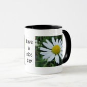 Witte chrysanten mok (Voorkant rechts)