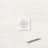 Witte Chrysanthemum Post-Its Post-it® Notes (Op bureau)