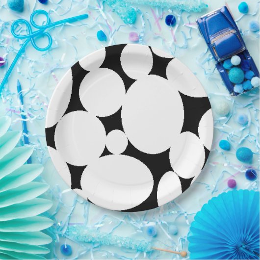 WITTE CIRCLS PAPIEREN BORDJE (Feest)