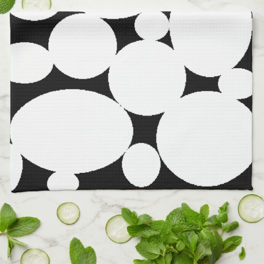 WITTE CIRCLS THEEDOEK (Gevouwen)