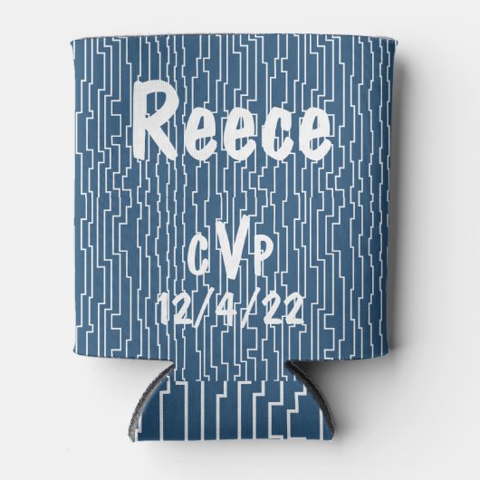 Witte circuitlijnen blikjeskoeler (Voorkant)