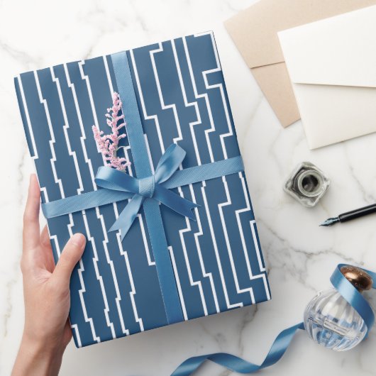 Witte circuitlijnen cadeaupapier (Geschenken)