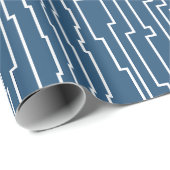 Witte circuitlijnen cadeaupapier (Rol Hoek)