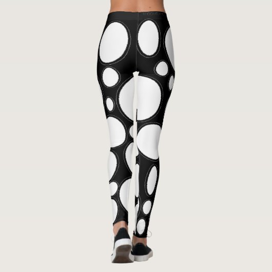 Witte cirkel leggings (Achterkant)