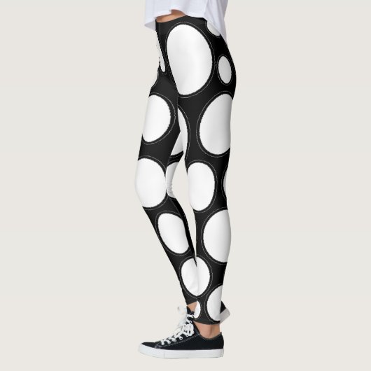 Witte cirkel leggings (Links)