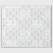 Witte cirkel met reliëf cadeaupapier (Vlak)