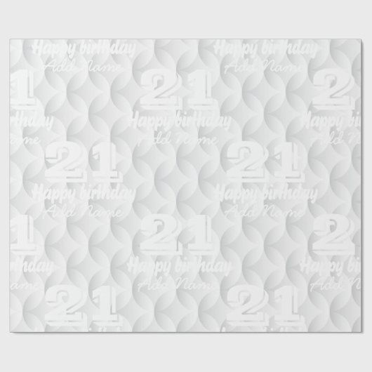 Witte cirkel met reliëf cadeaupapier (Vlak)