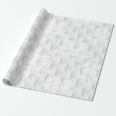 Witte cirkel met reliëf cadeaupapier (Uitgerold)