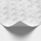 Witte cirkel met reliëf cadeaupapier (Hoek)