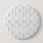 Witte cirkel met reliëf ronde button 4,0 cm (Voorkant)