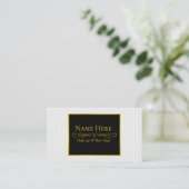 Witte cirkel met reliëf visitekaartje (Staand voorkant)