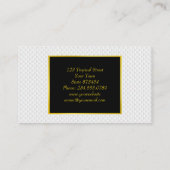 Witte cirkel met reliëf visitekaartje (Achterkant)