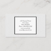 Witte cirkel met reliëf visitekaartje (Achterkant)