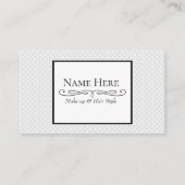 Witte cirkel met reliëf visitekaartje (Voorkant)