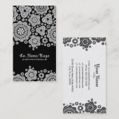 Witte cirkel patroon visitekaartje (Voorkant / Achterkant)