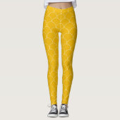 Witte cirkels naadloos leggings (Voorkant)