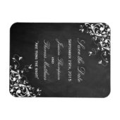 Witte cirkels op het alkbordhuwelijk sparen de dat magneet (Horizontaal)