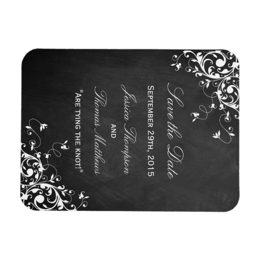 Witte cirkels op het alkbordhuwelijk sparen de dat magneet (Horizontaal)