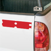 Witte cirkels op rood bumpersticker (Op Truck)