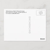 Witte cirkels op zwart Briefkaart (Achterkant)