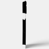 Witte cirkels, zwarte IPhone/iPad-draagtas met ach Case-Mate iPhone Case (Achterkant / Rechts)