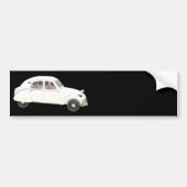 Witte citroen 2CV Bumpersticker (Voorkant)