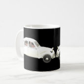 Witte Citroen 2CV Koffiemok (Voorkant links)
