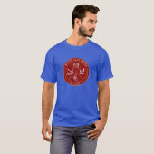 Witte Clay Creek State Park Heraldisch Logo T-shirt (Voorkant volledig)