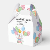 Witte Cockapoo Cavapoo Verjaardag Dank u Bedankdoosjes (Voorkant Zijde)