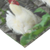 Witte cockpitjes tafelkleed (Gekanteld)