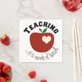 Witte Cocktail Papier van de Leraar Servet (Insitu)