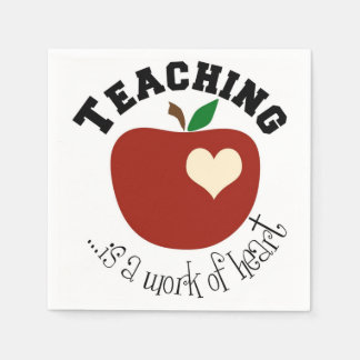 Witte Cocktail Papier van de Leraar Servet