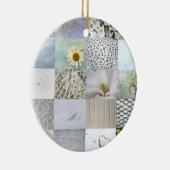 Witte collage voor fotografie keramisch ornament (Rechts)