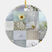 Witte collage voor fotografie keramisch ornament (Achterkant)