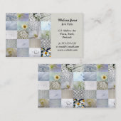 Witte collage voor fotografie visitekaartje (Voorkant / Achterkant)