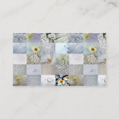 Witte collage voor fotografie visitekaartje (Achterkant)